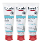 Crema para pies Eucerin en tubo de 3 onzas para hidratación suave de pies secos.