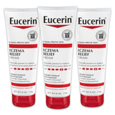 Eucerin Eczema Relief Cream tube showing lightweight texture for quick absorption.