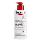Bote de Eucerin Limpieza Avanzada sin fragancia para piel sensible