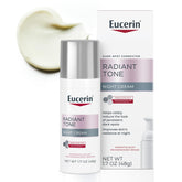 Eucerin Radiant Tone Night Cream bottle helps reduce dark spots over time