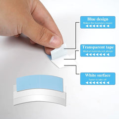 Eumos C-shape design wig tape follows head contours for quick setup