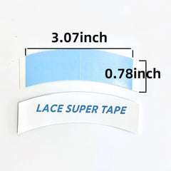 Eumos blue double-sided waterproof wig tape provides reliable all-day adhesion
