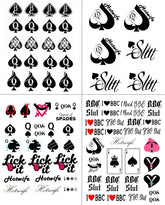 EUYF Reina de Picas: tatuaje temporal 81 diseños para looks temporales