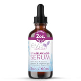 Eva Naturals Azelaico 10% serum en frasco, textura suave para uso diario.