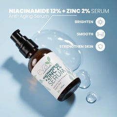 Eva Naturals Niacinamide Serum, textura ligera ideal para piel grasa y tono uniforme.