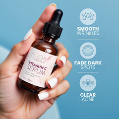 Goter o de Eva Naturals Sérum Vitamina C 20% para aplicación diaria.