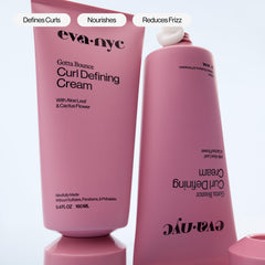 Eva NYC Curl Enhancing Cream aloe leaf infusion adds moisture to curls.