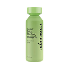 Eva NYC desintoxicante clarificador shampoo lavanda en botella, limpieza profunda sin resecar el cabello.