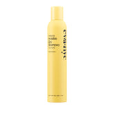 Champú en seco invisible Eva NYC, botella visible absorbiendo grasa para un aspecto limpio