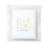 EVE LOM Muslin Cloth pack shot showing three 100% cotton cloths for gentle exfoliation and cleansing.