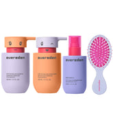 Evereden Kids complete haircare set packshot for safe, gentle detangling and cleansing.