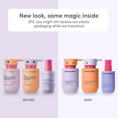 Evereden Kids detangling shampoo bottle highlighting smooth detangling and frizz control.