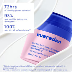 Evereden Kids Face Cream niacinamide vitamins support hydrated, balanced skin
