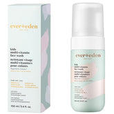 Evereden Kids Face Wash Melon Juice bottle shown for gentle cleansing of delicate skin.