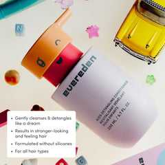 Evereden Kids Shampoo shea butter boost for rich moisture.