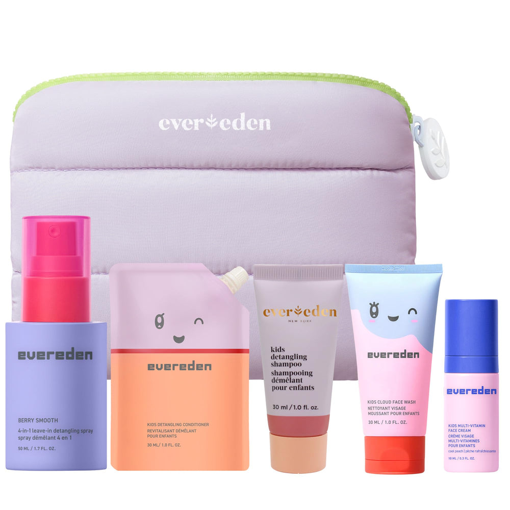 Evereden Kids Travel Set face wash bottle for gentle cleansing on the go