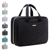 Everfun hanging toiletry bag closed view, durable exterior for travel