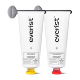 Everist shampoo bottle pour shows gentle cleansing and bond repair.
