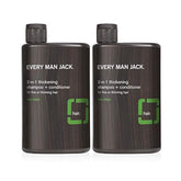 Every Man Jack 2-in-1 thickening shampoo bottle front view for fuller-looking hair.
