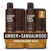 Every Man Jack Amber+Sandalwood bottle-pour showcases rugged, refreshing cleanse