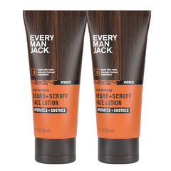 Every Man Jack beard and face recovery lotion bottle ready for daily hydration.