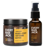 Every Man Jack beard oil sandalwood bottle for smooth hydrated beard