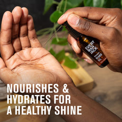 Shea butter component illustrates conditioning without heaviness on beard.