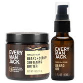Every Man Jack Beard Oil vanilla cedar bottle hydrates for softer, shinier beards.