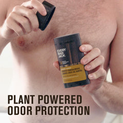 Barra desodorante Every Man Jack Coconut Driftwood lista para uso.