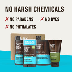 Every Man Jack coconut driftwood face wash tube for daily refreshing cleanse.