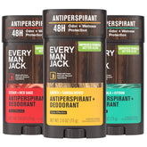 Every Man Jack desodorante antitranspirante en trío para la rutina diaria