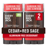 Every Man Jack Cedar + Red Sage en botella, protección duradera para piel sensible.