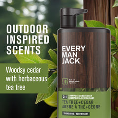 Every Man Jack ingredientes naturales coco aloe ofrecen limpieza suave e hidratación.