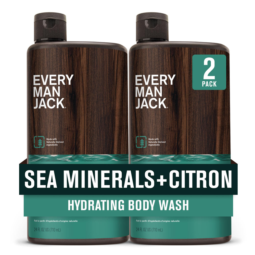 Every Man Jack Nourishing Sea Minerals Citron bottle front for daily cleansing.