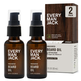 Every Man Jack unscented beard oil bottle offers fragrance-free grooming for sensitive skin.