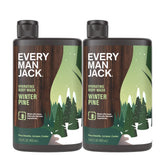 Every Man Jack Winter Pine, botella de ducha; hidratación suave para piel seca.