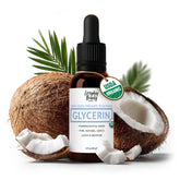 Everyday Beauty 100% Organic Glycerin bottle for pure skin and hair hydration.