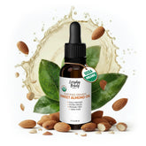 Everyday Beauty Aceite de almendra dulce en envase ámbar conserva nutrientes.