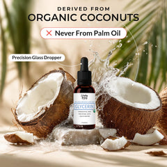 Everyday Beauty glycerin closeup shows visible viscosity for DIY skincare.