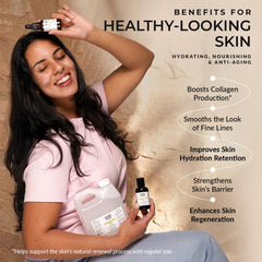 Everyday Beauty Squalane Oil on face, hair, and body highlights multipurpose hydration