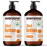 Everyone 2in1 lotion bottle pour for easy hydration on hands and body