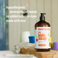 Everyone 3en1 jabon niños suave shampoo y baño para cabello y piel