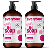 Everyone 3in1 Berry Blast bottle pour enables easy dispensing during kids' bath time.