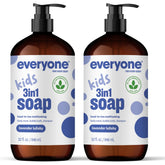 Everyone 3-in-1 Kids Soap Lavender Lullaby bottle for calming bath time.