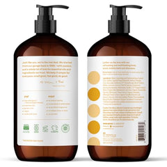 Everyone 3-in-1 Soap bottle side view highlights family-friendly two-bottle pack.
