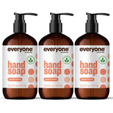 Everyone Jabón líquido para manos, frasco frontal, aroma de albaricoque y vainilla, limpia y suaviza.