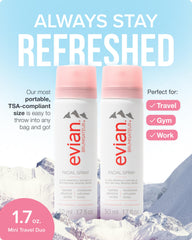 Evian agua mineral para rostro, niebla fina que refresca