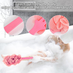 Evmliy shower loofah sponge creates rich bubbles for refreshing wash.