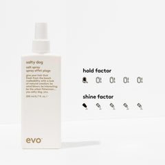 EVO Salty Dog sea salt spray bottle cap focus demonstrates volume boost.