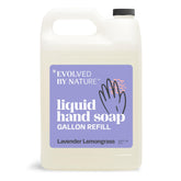 Evolved by Nature lavender lemongrass refill pour for quick top-offs and reduced waste.